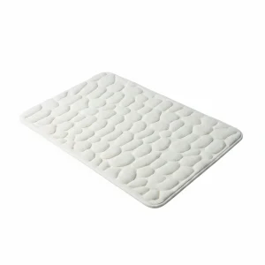 Badmat Antislip met Kiezelpatroon en Snelle Waterabsorptie